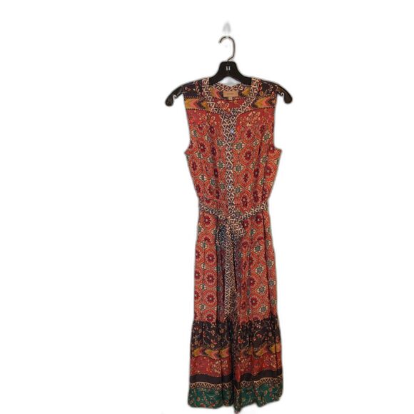 Anthropologie Kachel silk button front boho maxi dress size 2 - Picture 2 of 10
